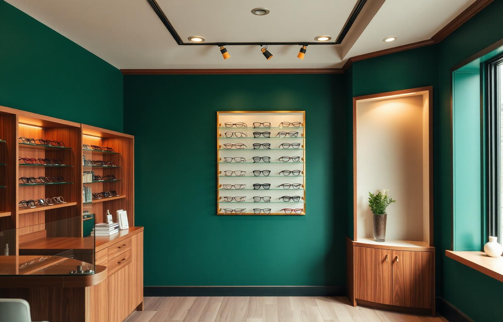 Interior of a modern optometry practice